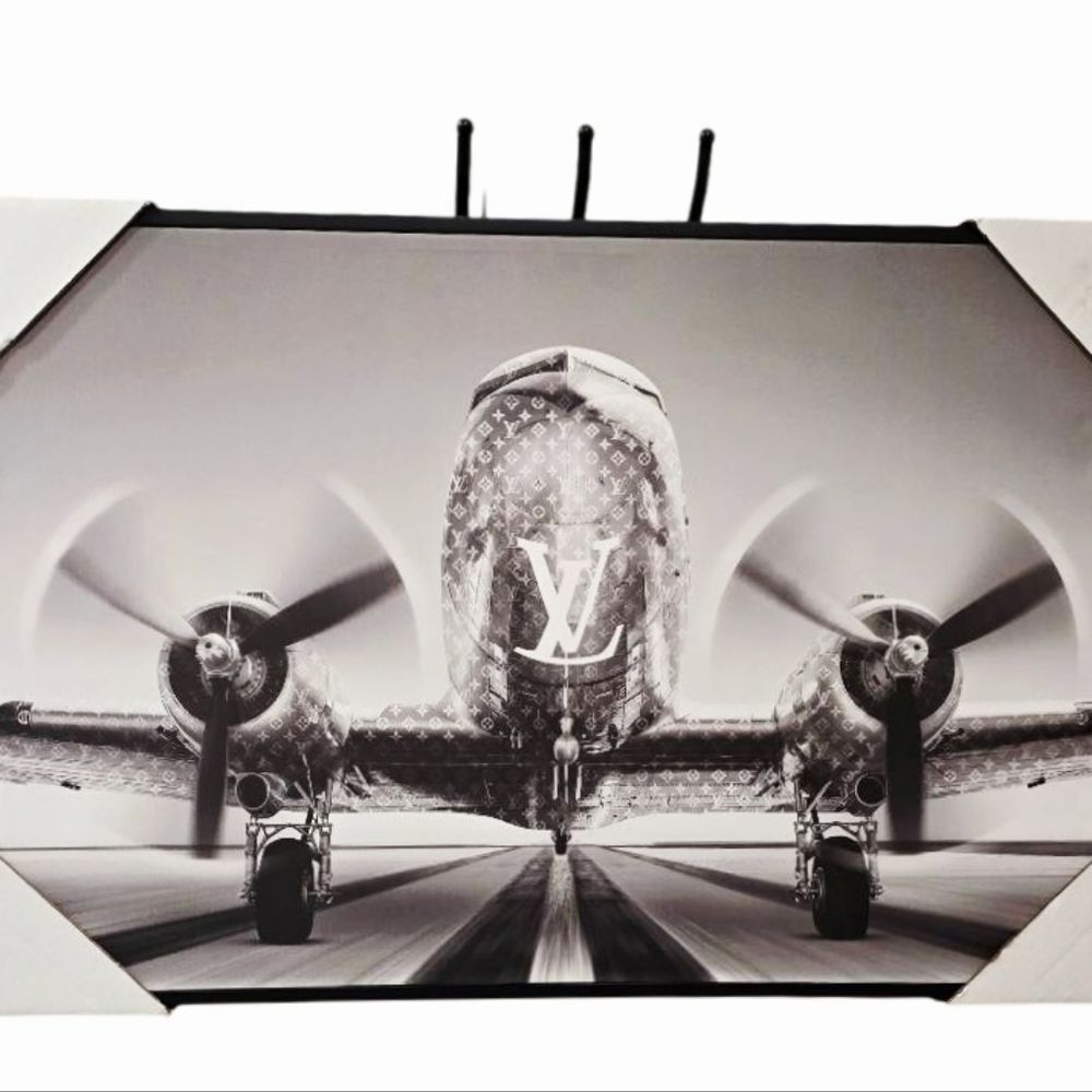 Studio Vista Photography Monochrome Wheels Up Louis Vuitton Framed Wall Decor - Picture 3 of 9